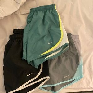 3 pair Nike running shorts XS